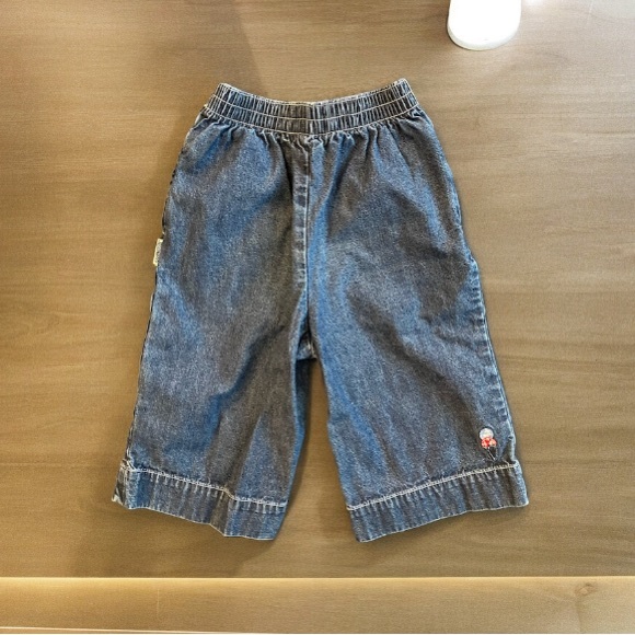 3/$22 Oshkosh Flared Jeans Sundae Popsicles Ice Cream Cones Heart Pockets 24M - Picture 2 of 9